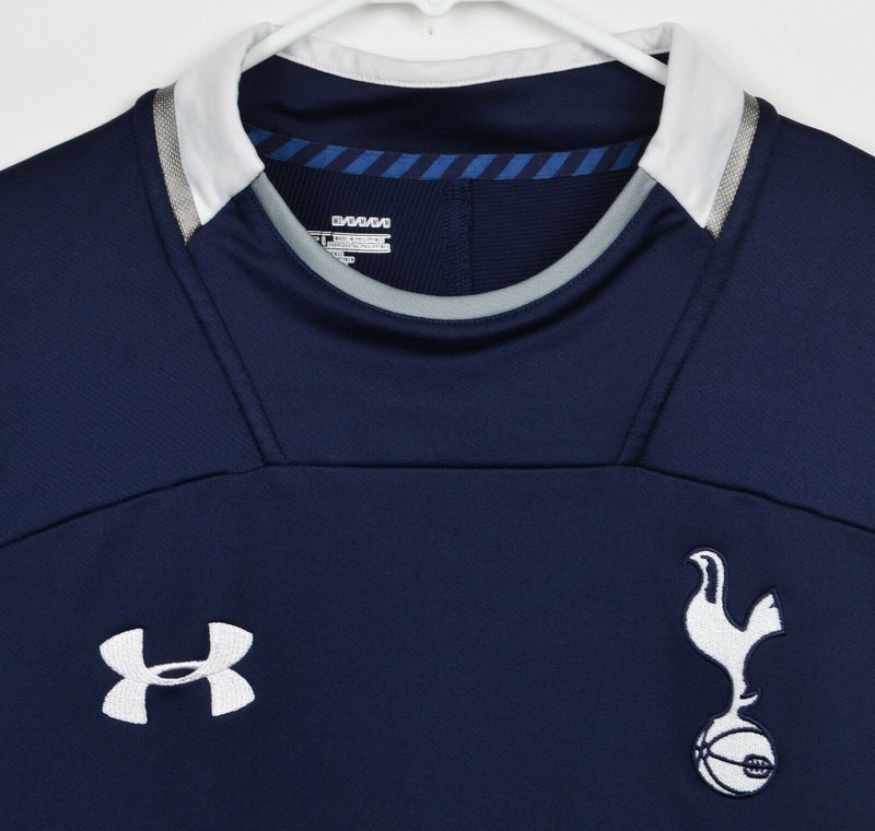 Tottenham Spurs Men's Sz Medium Under Armour Soccer Football Long Sleeve Jersey