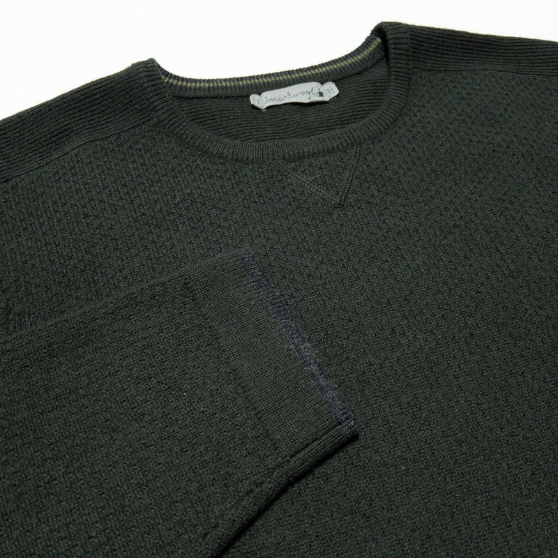 Smartwool Men's Large 100% Merino Wool Solid Green Crewneck Sweater