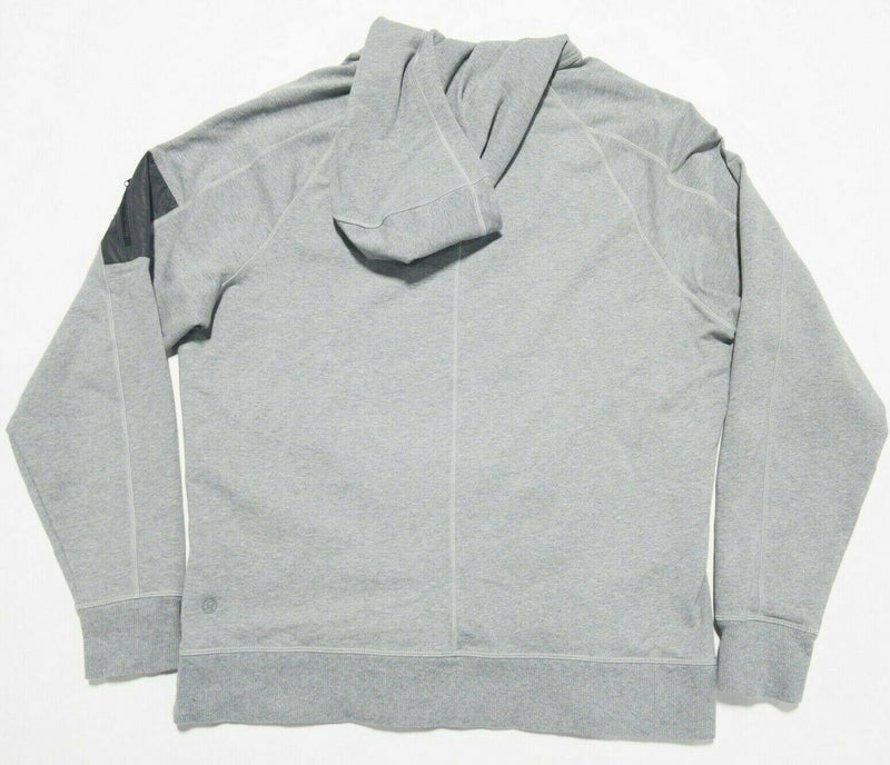 Lululemon Men's XL Heather Gray Athleisure Stretch Pullover Hoodie Sweatshirt