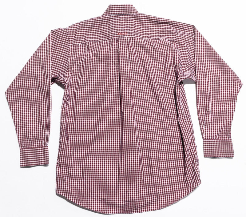 Ariat Shirt Men’s Small Wrinkle Free Red Plaid Rodeo Western Cowboy Button-Down