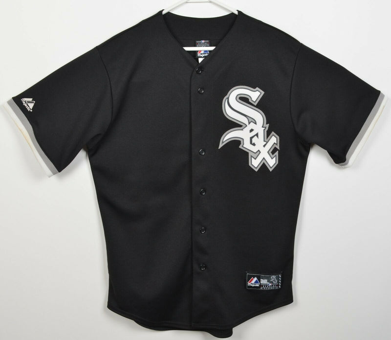 Chicago White Sox Men's Medium Jake Peavy Black Majestic MLB Baseball Jersey