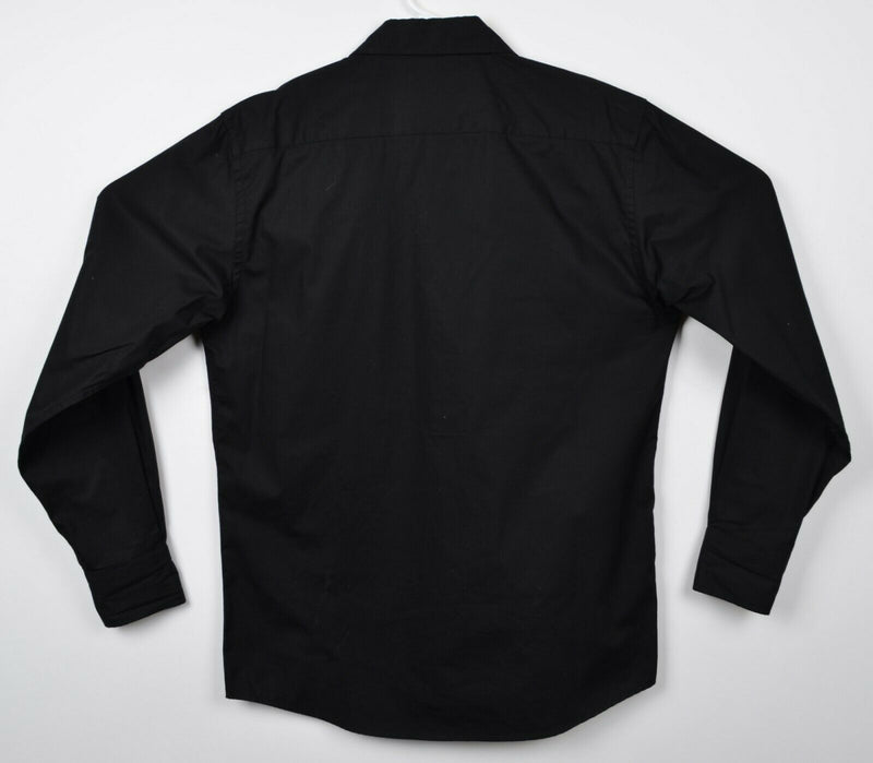 The Who Men's Medium Maximum R&B Bravado Embroidered Black White Button Shirt