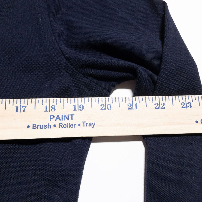 Suitsupply Polo Shirt Men's 15.5 (39/40) Extra Slim Navy Blue Spread Collar