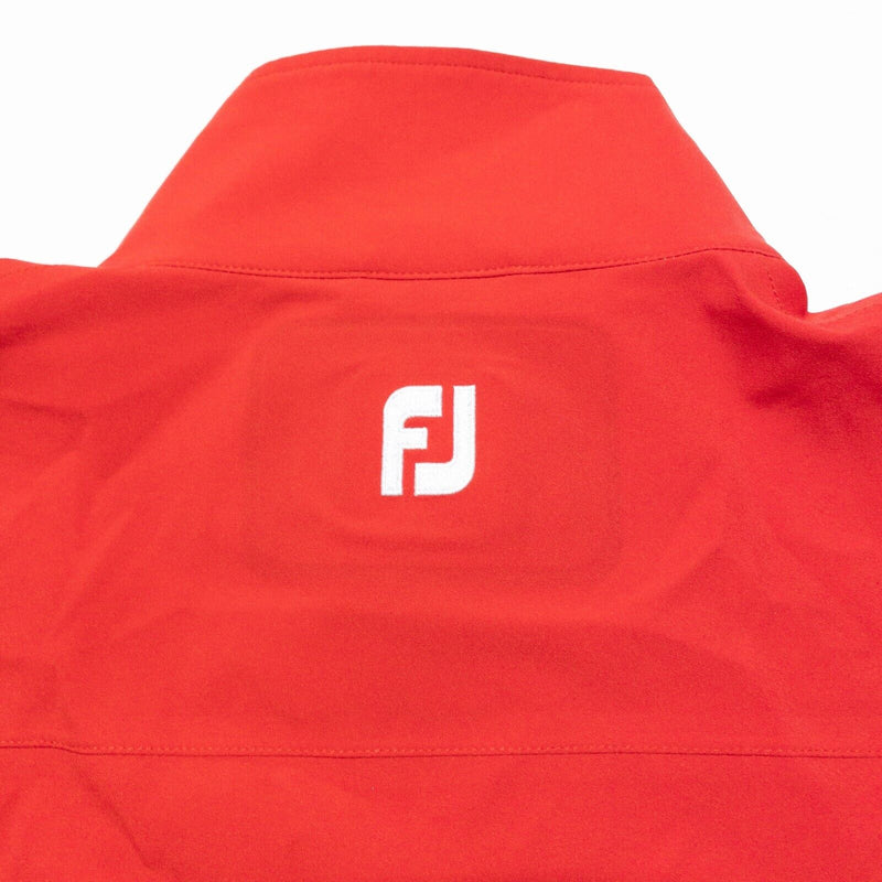 FootJoy DryJoys Tour XP Jacket Men's Large Golf Full Zip Red Waterproof Cabot