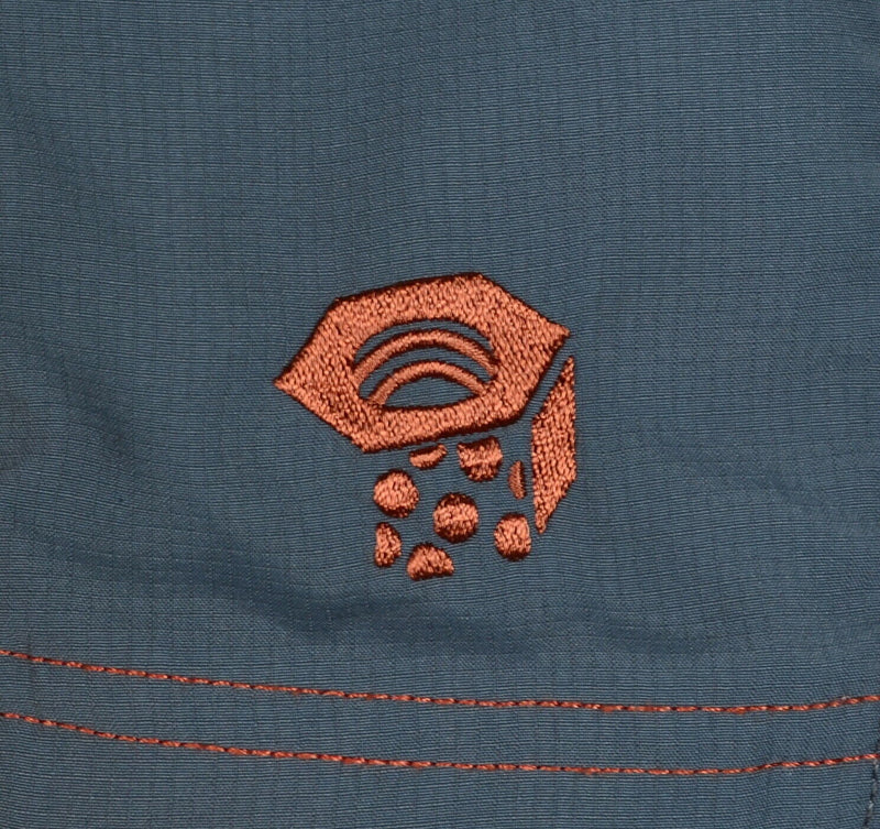 Mountain Hardwear Men's Small 1/4 Zip Orange Polyester Wicking Collar Polo Shirt
