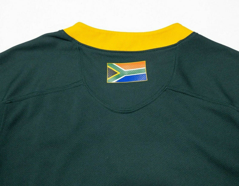 SA Rugby Springboks Asics Jersey Men's XL South Africa National Rugby Green