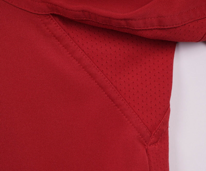 Alaskan Hardgear Men's 3XL Duluth Trading Co. Polygiene Snap Red Polo Shirt