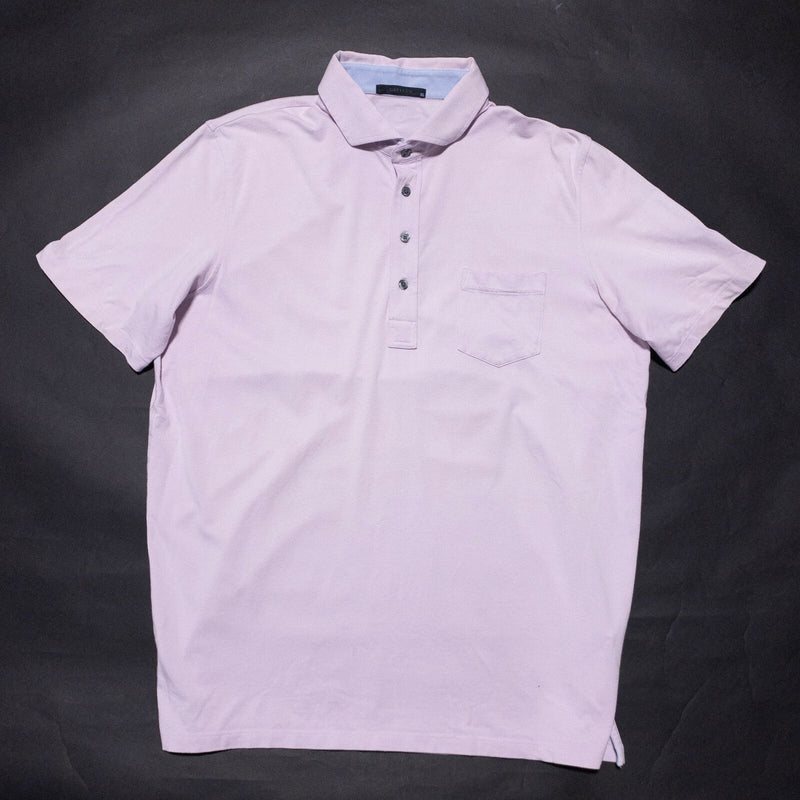 Greyson Golf Polo Shirt Men's XL Solid Light Pink Cotton Modal Stretch