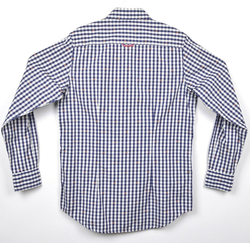 Robert Graham Jeans Men's Sz Small Blue Gingham Check Button-Front Shirt