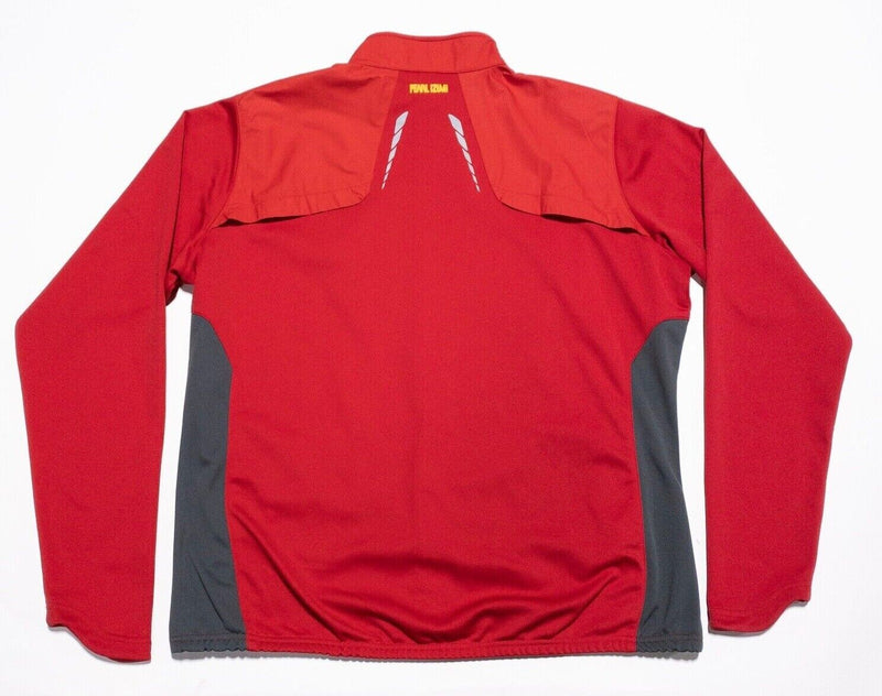 Pearl Izumi Cycling Jacket Men's XL Full Zip Red Wicking Stretch Long Sleeve