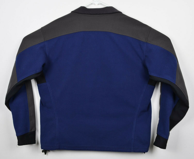 Mountain Hardwear Men's XL GORE Windstopper Blue Gray Full Zip Fleece Jacket