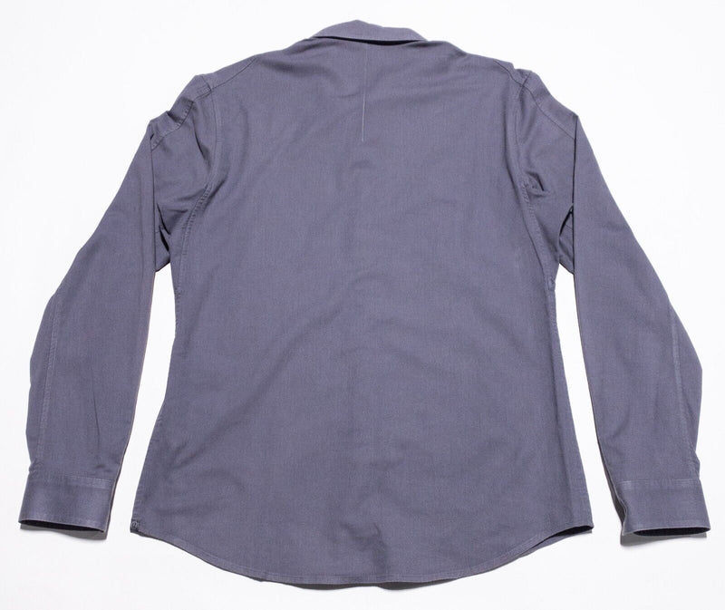 Lululemon Commission Shirt Men's Fits Medium Long Sleeve Solid Purple Button-Up