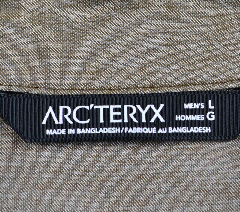 Arc'Teryx Men's Large "Astute" Cotton Blend Hiking Casual Button-Front Shirt