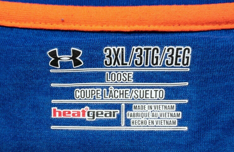 Under Armor Men's 3XL Loose UA HeatGear Blue 1/4 Zip Wicking Activewear Jacket