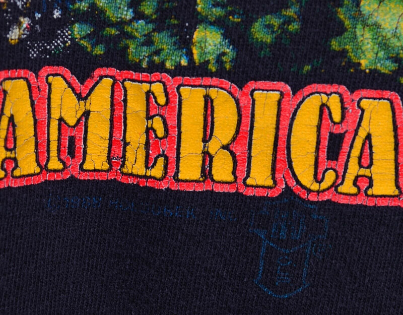 Vintage 1988 Harley-Davidson Men's Large Last Great American Mt Rushmore T-Shirt