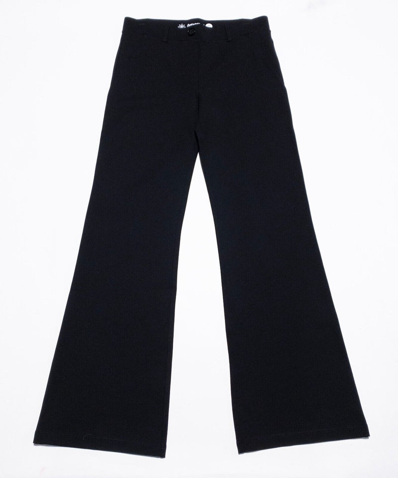 Betabrand Flare Black Pants Women's Petite Small Yoga Stretch Wicking Wide Leg