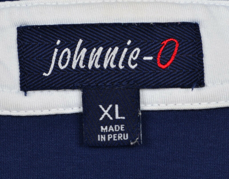 Johnnie-O Men's Sz XL Solid Navy Blue Surfer Pima Cotton Poly Golf Polo Shirt