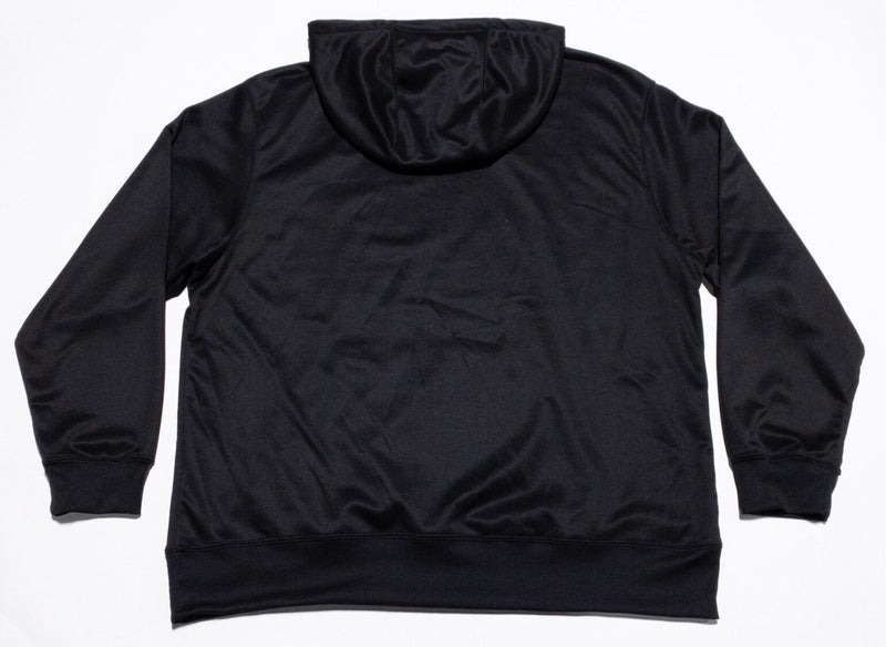 John Deere Hoodie Men's XL Pullover Sweatshirt Logo Black Polyester Wicking