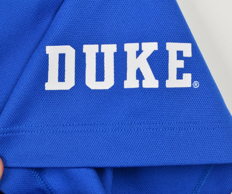 Duke Blue Devils Men's Sz XL Nike Dri-Fit Blue White NCAA Polo Shirt
