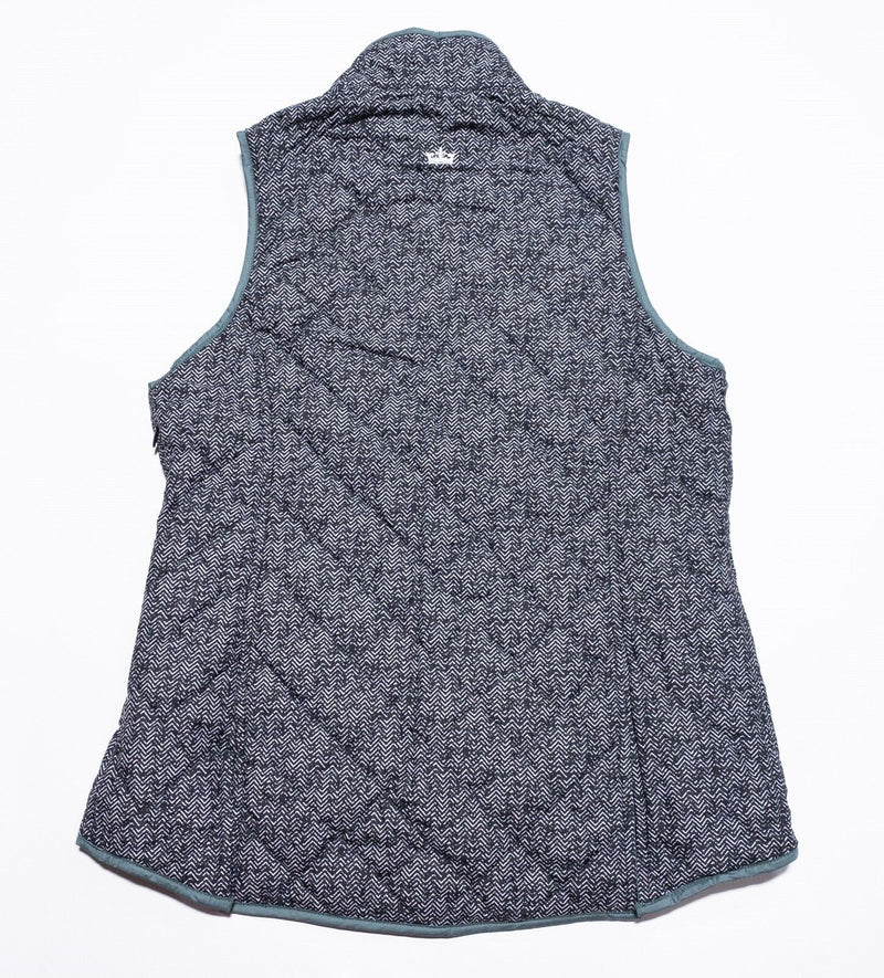 Peter Millar Reversible Vest Women's Small Teal Full Zip Quilted Crown Sport