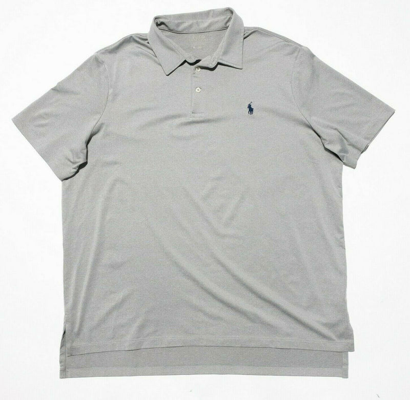 Polo Ralph Lauren Performance Shirt XL Men's Gray Heather Golf Wicking Polo Pony