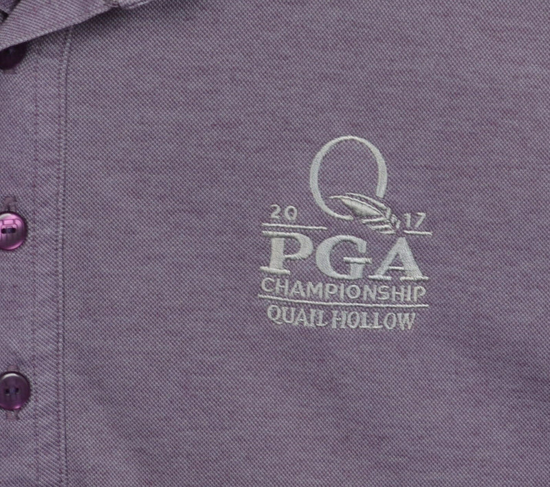Travis Mathew Men's 2XL Purple PGA Championship Quail Hollow Golf Polo Shirt
