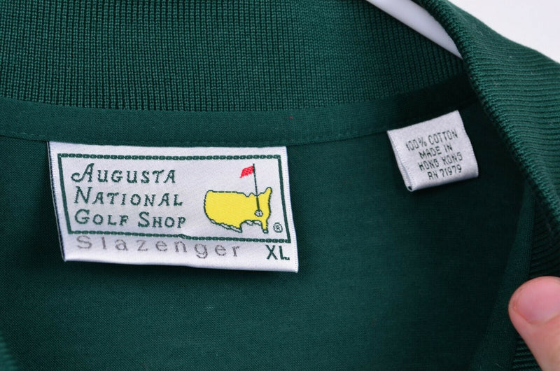 Augusta National Golf Shop Men's Sz XL Forest Green Slazenger Golf Polo Shirt