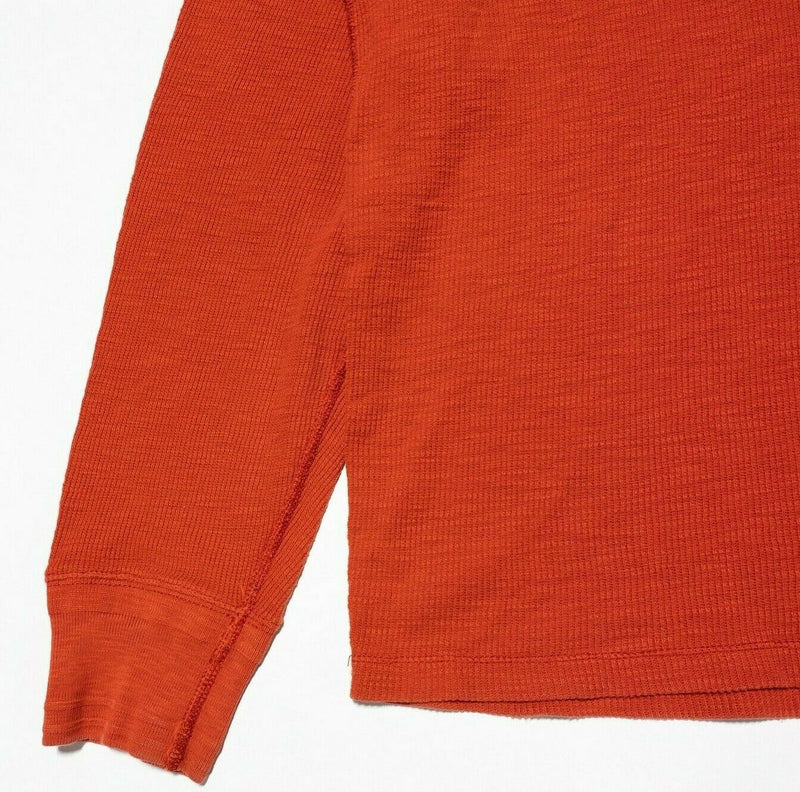 Polo Ralph Lauren 3-Button Henley Shirt Orange Long Sleeve Polo RL Men's XL