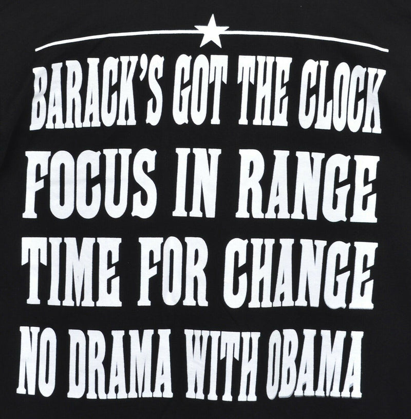 Barack Obama Men's 2XL Rap Tee Style Collage Change All-Over Double-Side T-Shirt