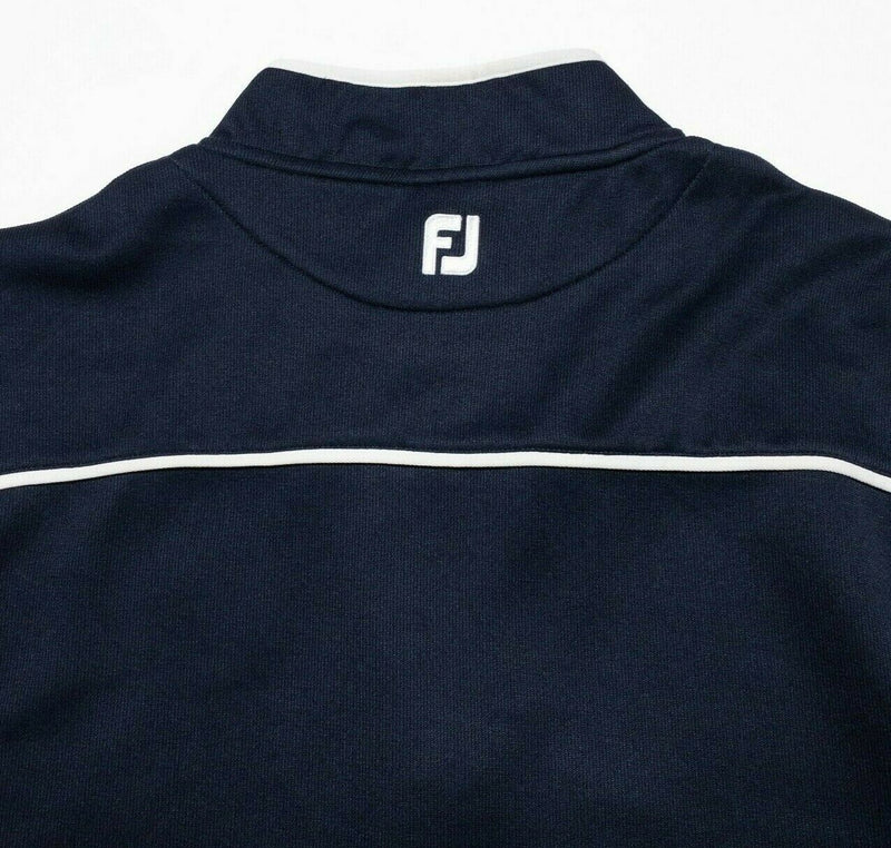 FootJoy Men's XL Navy Blue 1/4 Zip Performance Wicking Polyester Golf Vest