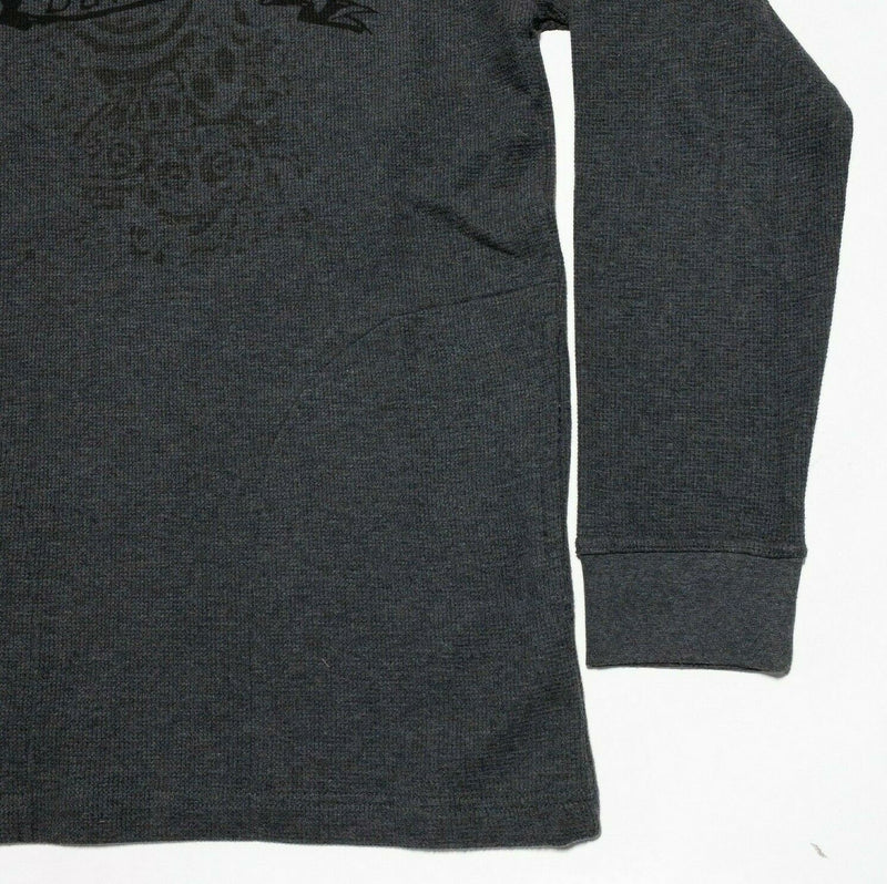 Harley-Davidson Thermal Gray Pullover Hoodie Engine Graphic Men's Medium