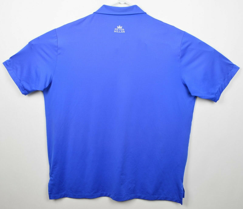 Peter Millar Men's Sz 3XL Summer Comfort Bridgestone Blue Pocket Golf Polo Shirt