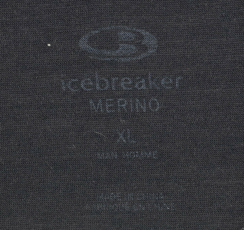 Icebreaker Merino Men's XL Wool Blend Solid Navy Blue Hiking Outdoor Polo Shirt