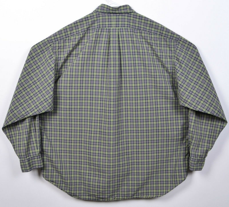 Polo Ralph Lauren Men's 2XL Green Plaid "Blake" Pony Logo Button-Down Shirt