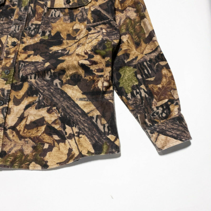 Liberty Mossy Oak Forest Floor Camouflage Chamois Flannel Shirt Men's Large