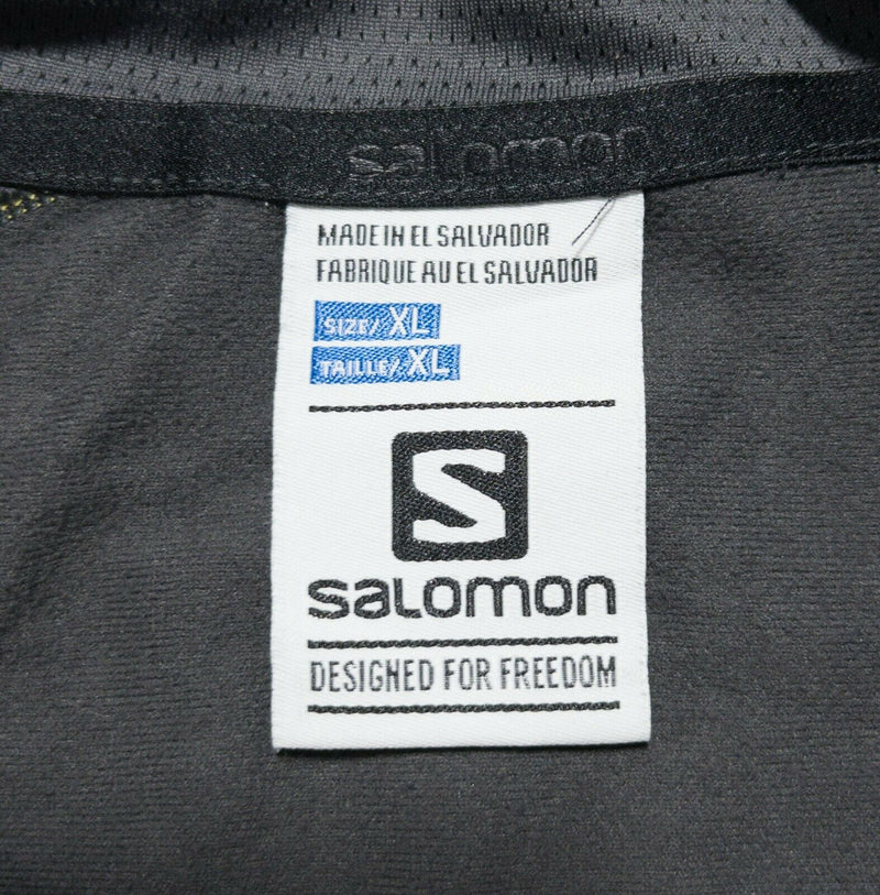 Salomon Men's XL AdvancedSkin Warm Gray Mesh 1/4 Zip Lightweight Cycling Jacket