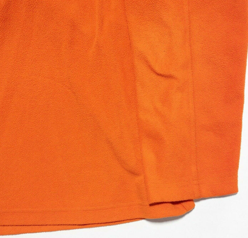 Mountain Hardwear Jacket Men's Small Fleece Solid Orange Half-Zip Pullover