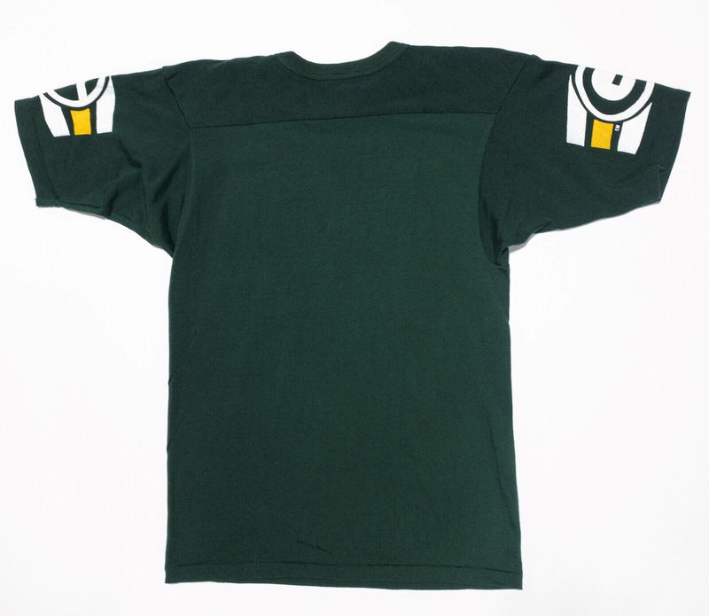 Green Bay Packers Champion T-Shirt Jersey Medium Men's 80s Green NFL 50/50 USA