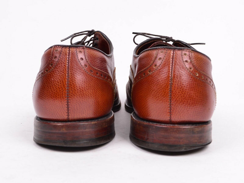 Allen Edmonds Men's 14 D Oxford Wing Tip Brown Leather Shoes