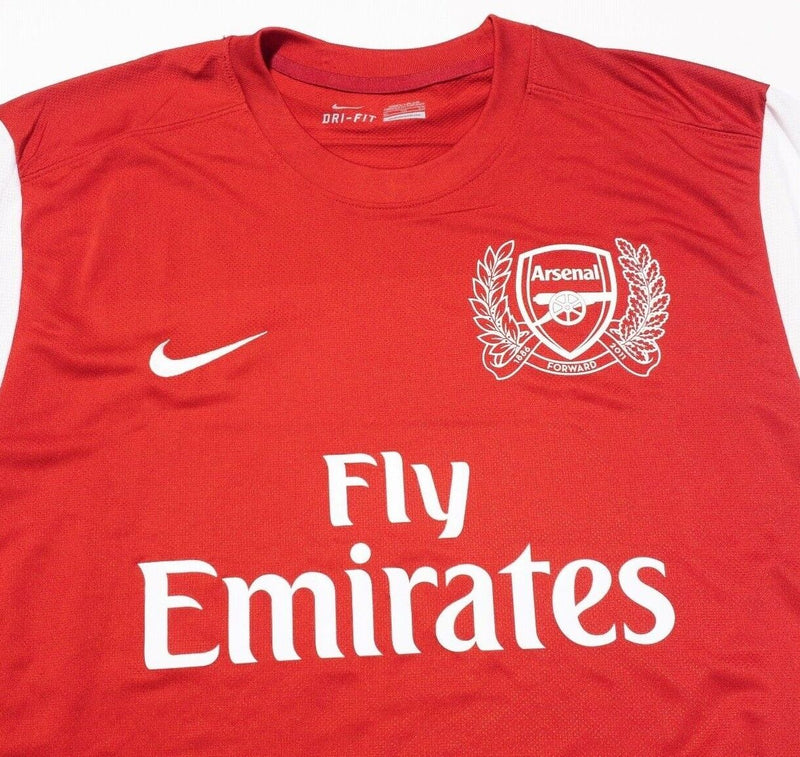 Arsenal Jersey Nike XL Men's Soccer Football 2011/12 Home Red White Dri-Fit