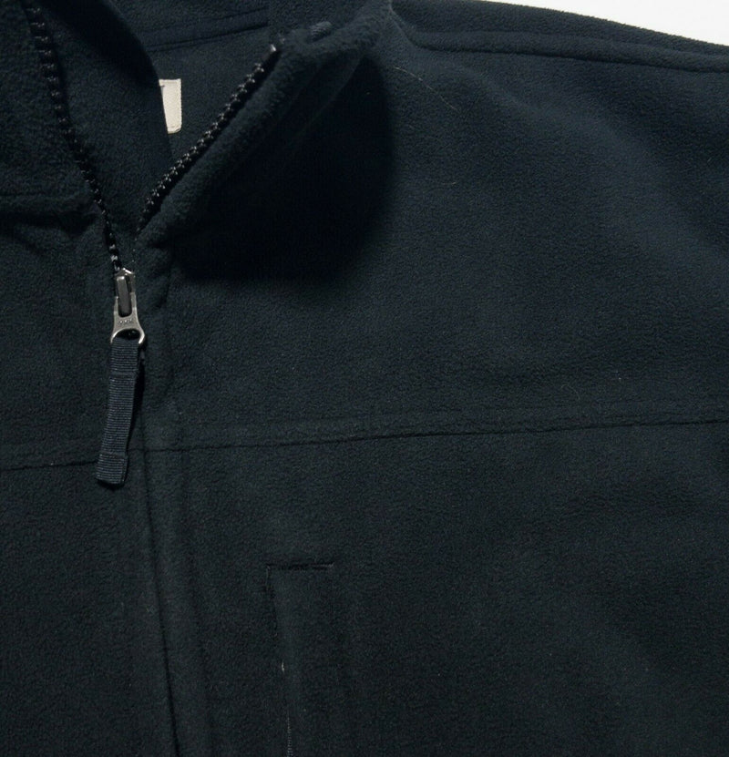 Duluth Trading Co. Men's Large Solid Black Fleece Casual Work Shoreman Jacket