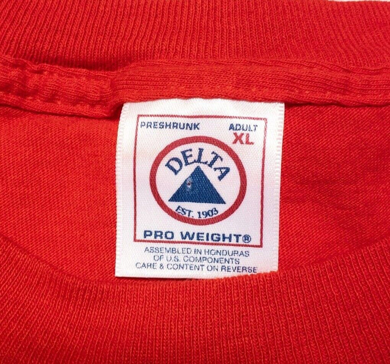 Vintage Wisconsin Badgers Rose Bowl T-Shirt XL Men's 90s Back to Back Red Delta