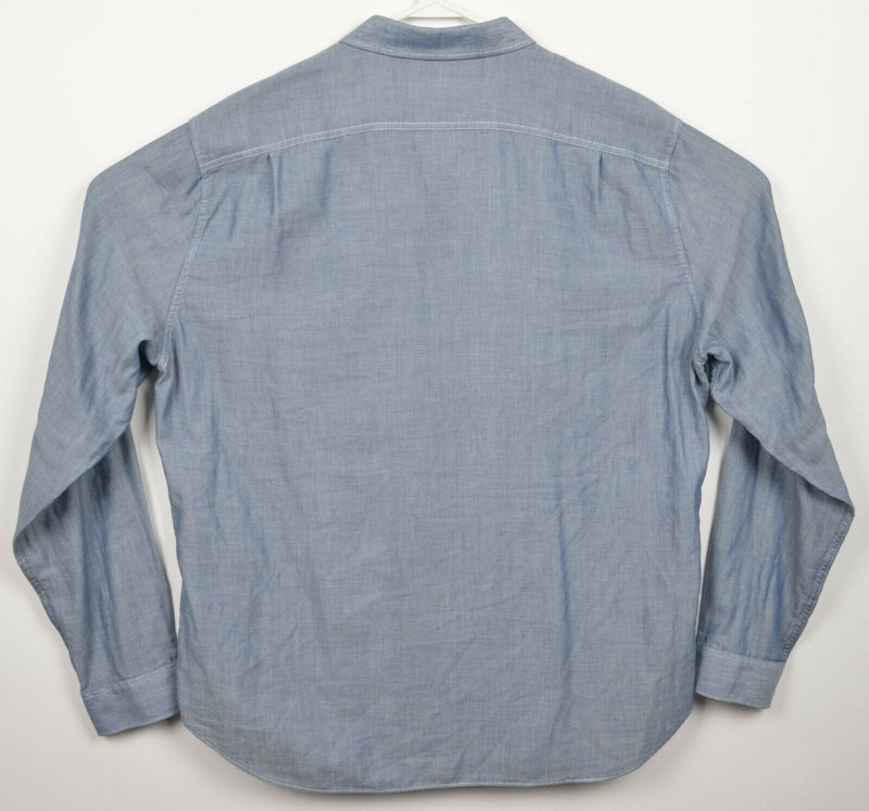 Bonobos Men's 2XL Slim Fit Blue Chambray Soft Double-Layer Button-Front Shirt