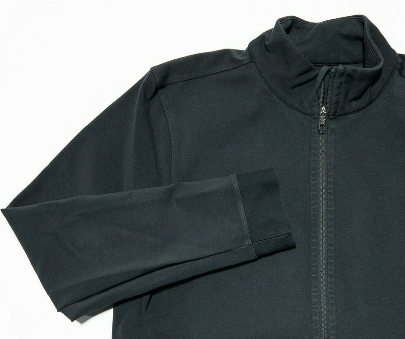 Lululemon Jacket Full Zip Solid Black Athleisure Wicking Stretch Men's XL