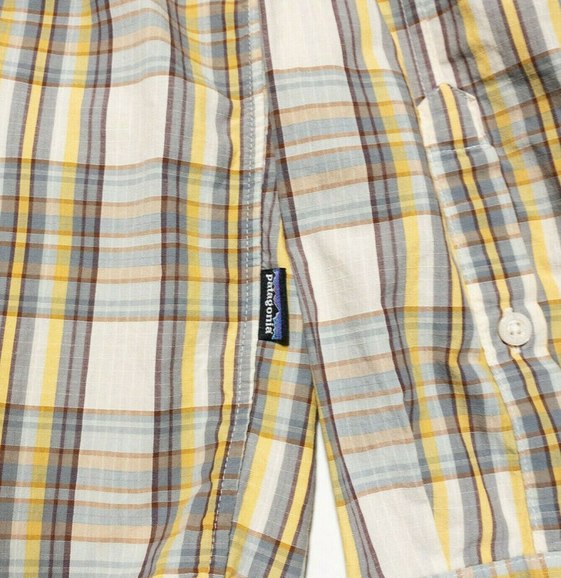 Patagonia Men's Long-Sleeved Good Shirt Yellow Plaid Organic 52251 Men's Large