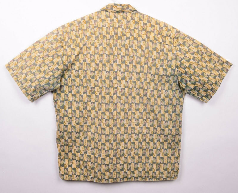 Tori Richard Men's Large Floral Cotton Spandex Blend Hawaiian Aloha Shirt
