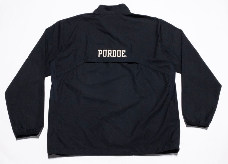 Purdue Boilermakers Nike Jacket Men's Medium Pullover Ripstop Black Storm-Fit