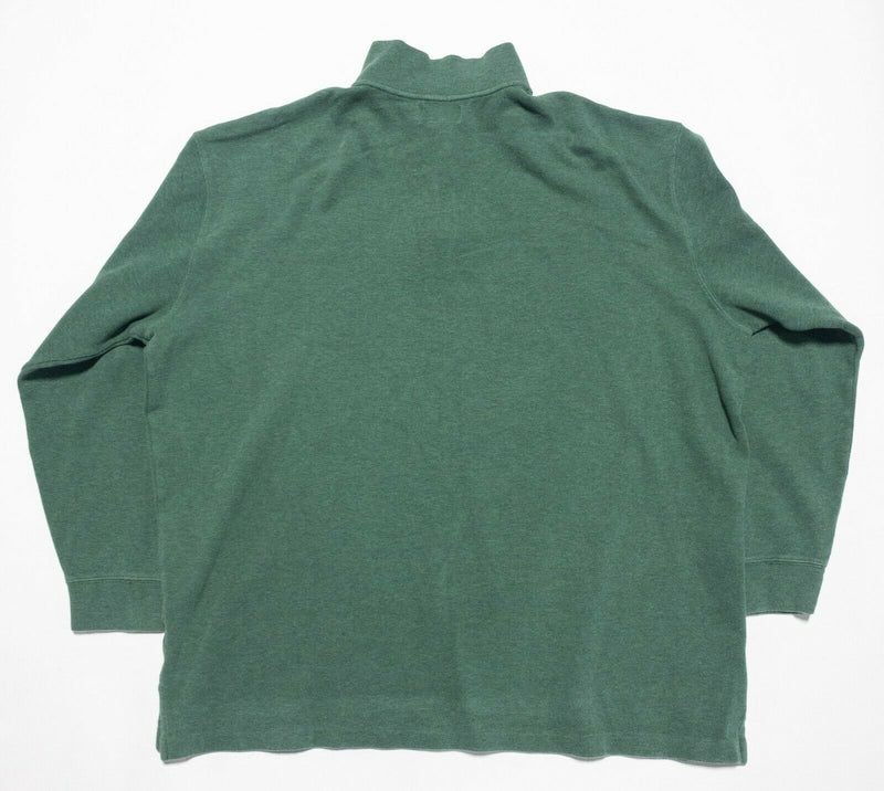 Polo Ralph Lauren Men's 3XLT (3XL Tall) Green 1/4 Zip Pony Sweater Sweatshirt