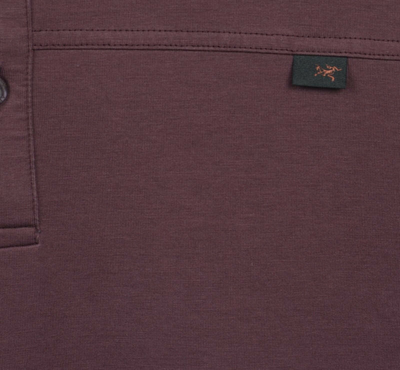 Arc'teryx Men's Large Maroon Purple/Red Technical Travel Captive Polo Shirt