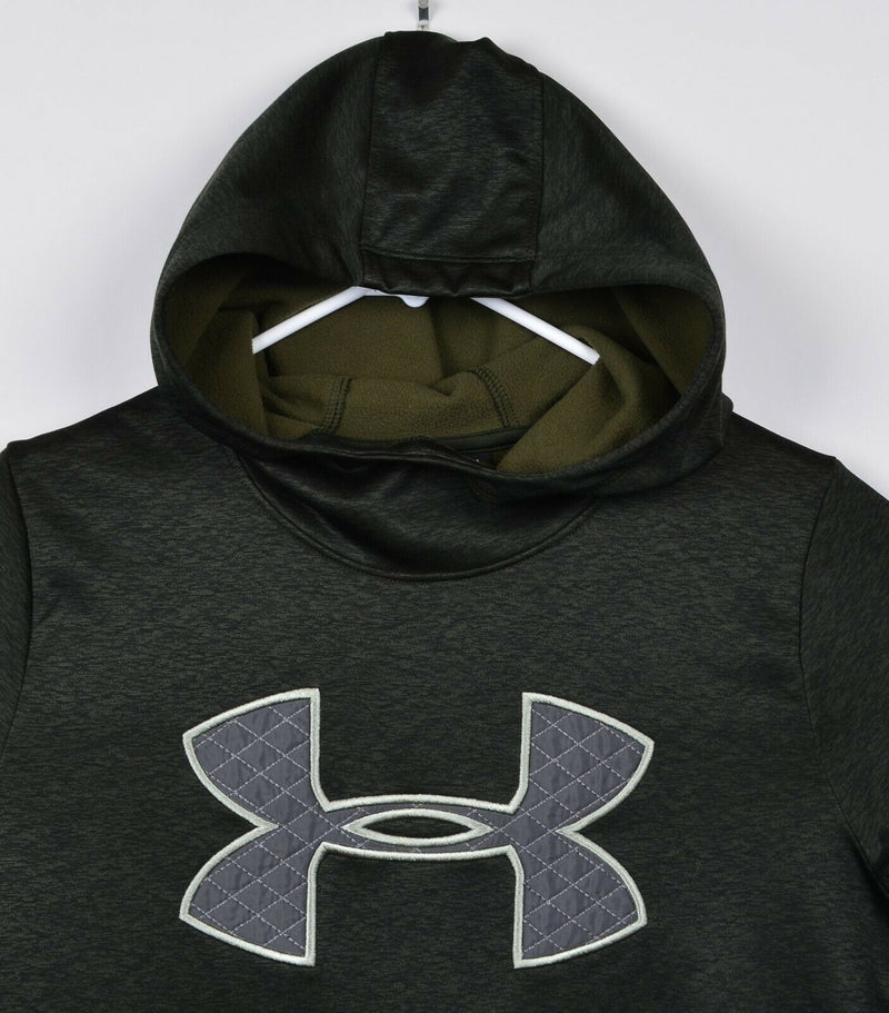 Under Armour Men's Sz Small Loose Cold Gear UA Logo Hoodie Sweatshirt